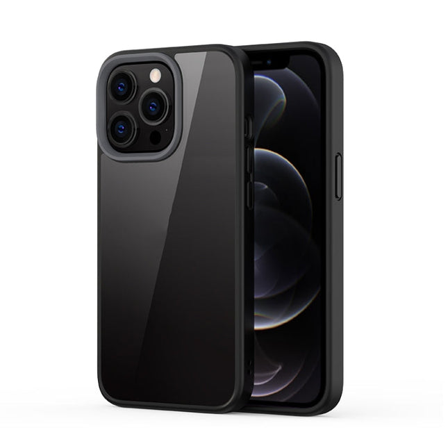 Ming Shield Hybrid Frosted Transparent PC + TPU Scratchproof Shockproof Case, For iPhone 13 Pro Max