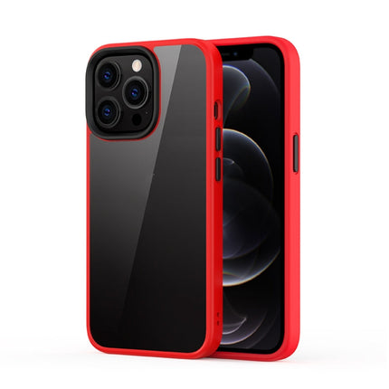 Ming Shield Hybrid Frosted Transparent PC + TPU Scratchproof Shockproof Case, For iPhone 13 Pro Max