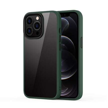 Ming Shield Hybrid Frosted Transparent PC + TPU Scratchproof Shockproof Case, For iPhone 13 Pro Max