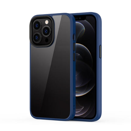 Ming Shield Hybrid Frosted Transparent PC + TPU Scratchproof Shockproof Case, For iPhone 13 Pro Max