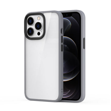 Ming Shield Hybrid Frosted Transparent PC + TPU Scratchproof Shockproof Case, For iPhone 13 Pro Max