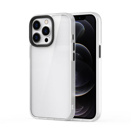 Ming Shield Hybrid Frosted Transparent PC + TPU Scratchproof Shockproof Case, For iPhone 13 Pro Max