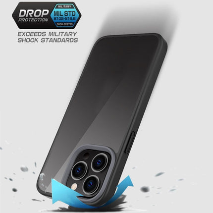 Ming Shield Hybrid Frosted Transparent PC + TPU Scratchproof Shockproof Case, For iPhone 13 Pro Max