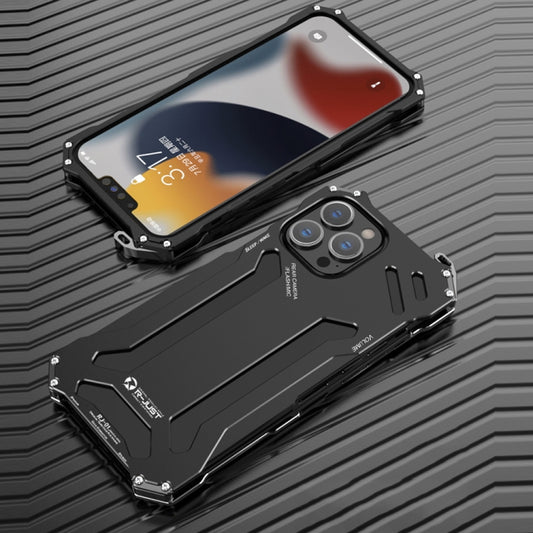R-JUST Shockproof Armor Metal Protective Case, For iPhone 13, For iPhone 13 Pro, For iPhone 13 Pro Max, For iPhone 13 mini