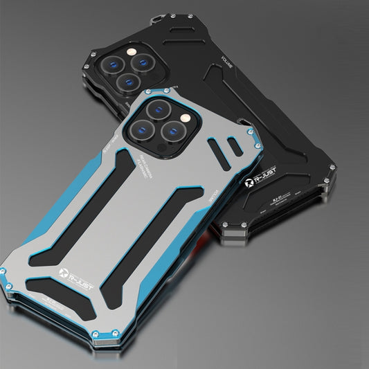 R-JUST Shockproof Armor Metal Protective Case, For iPhone 13, For iPhone 13 Pro, For iPhone 13 Pro Max, For iPhone 13 mini