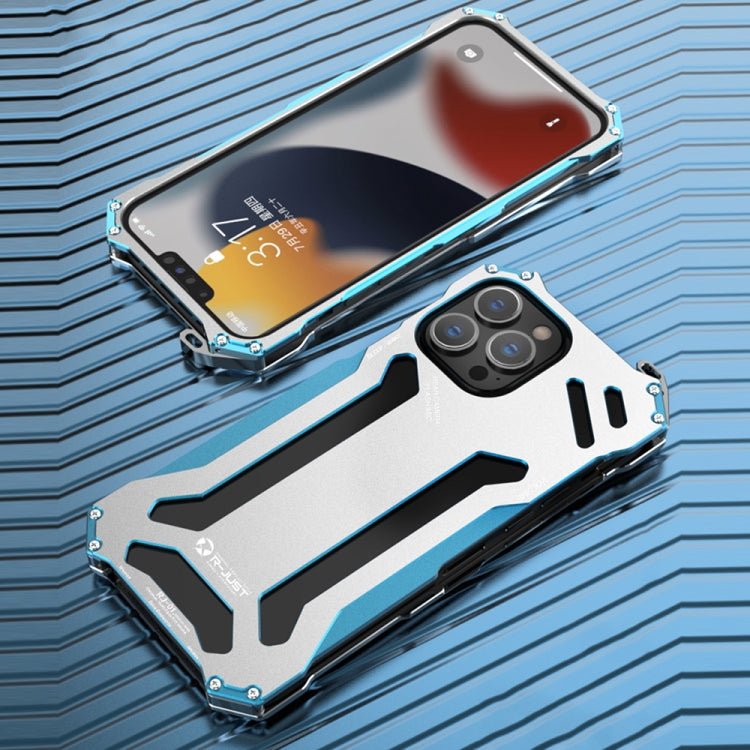 R-JUST Shockproof Armor Metal Protective Case, For iPhone 13 mini, For iPhone 13, For iPhone 13 Pro, For iPhone 13 Pro Max