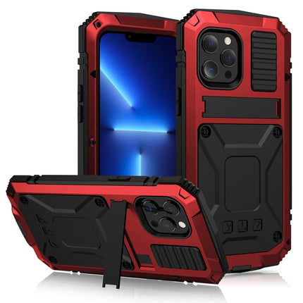 R-JUST Shockproof Waterproof Dust-proof Metal + Silicone Protective Case with Holder, For iPhone 13, For iPhone 13 Pro, For iPhone 13 Pro Max, For iPhone 13 mini