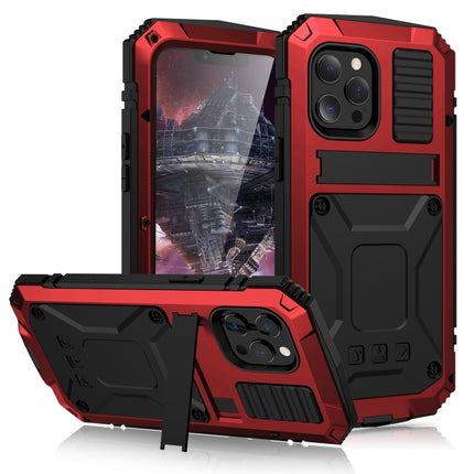 R-JUST Shockproof Waterproof Dust-proof Metal + Silicone Protective Case with Holder, For iPhone 13, For iPhone 13 Pro, For iPhone 13 Pro Max, For iPhone 13 mini