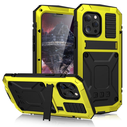 R-JUST Shockproof Waterproof Dust-proof Metal + Silicone Protective Case with Holder, For iPhone 13, For iPhone 13 Pro, For iPhone 13 Pro Max, For iPhone 13 mini