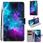 For iPhone 13 mini / Purple Green Starry Sky