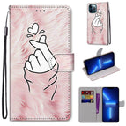 For iPhone 13 Pro / Pink Hands Heart