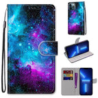 For iPhone 13 Pro / Purple Green Starry Sky