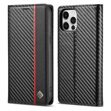 LC.IMEEKE Carbon Fiber PU + TPU Horizontal Flip Leather Case with Holder & Card Slot & Wallet, For iPhone 13 mini, For iPhone 13, For iPhone 13 Pro, For iPhone 13 Pro Max