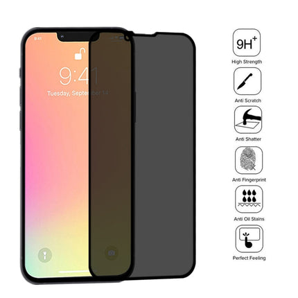 For iPhone 16e / 13 / 13 Pro Anti-peeping Plasma Oil Coated High Aluminum Wear-resistant Tempered Glass Film, For iPhone 13 mini (1 PC), For iPhone 16e / 14 / 13 / 13 Pro  (1 PC), For iPhone 14 Plus / 13 Pro Max