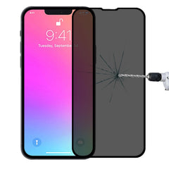For iPhone 16e / 13 / 13 Pro Anti-peeping Plasma Oil Coated High Aluminum Wear-resistant Tempered Glass Film, For iPhone 13 mini (1 PC), For iPhone 16e / 14 / 13 / 13 Pro  (1 PC), For iPhone 14 Plus / 13 Pro Max