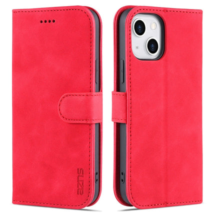 AZNS Skin Feel Calf Texture Horizontal Flip Leather Case with Card Slots & Holder & Wallet, For iPhone 13, For iPhone 13 Mini