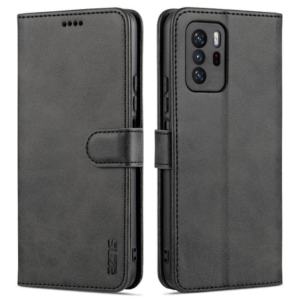 AZNS Skin Feel Calf Texture Horizontal Flip Leather Case with Card Slots & Holder & Wallet, For Xiaomi Redmi Note 9 Pro 5G, For Xiaomi Mi 10T Lite 5G, For Xiaomi Redmi Note 10 Pro 5G, For Xiaomi Poco X3 GT