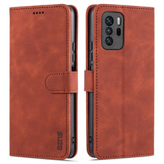 AZNS Skin Feel Calf Texture Horizontal Flip Leather Case with Card Slots & Holder & Wallet, For Xiaomi Redmi Note 9 Pro 5G, For Xiaomi Mi 10T Lite 5G, For Xiaomi Redmi Note 10 Pro 5G, For Xiaomi Poco X3 GT