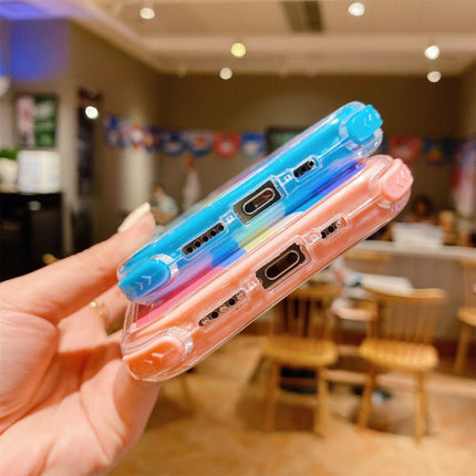 Rainbow TPU + PC Glass Shockproof Case, For iPhone 13, For iPhone 13 Pro, For iPhone 13 Pro Max, For iPhone 12 / 12 Pro, For iPhone 12 Pro Max, For iPhone 11, For iPhone 11 Pro, For iPhone 11 Pro Max