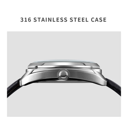 SKMEI Q029 Ladies Phone Number Pattern Dial Leather Strap Quartz Watch