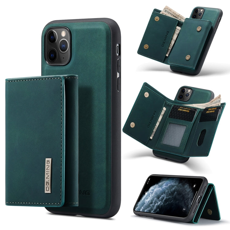 DG.MING M1 Series 3-Fold Multi Card Wallet + Magnetic Back Cover Shockproof Case with Holder Function, For iPhone 11, For iPhone 11 Pro, For iPhone 11 Pro Max