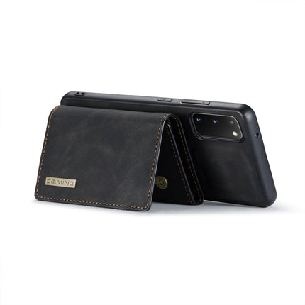 DG.MING M1 Series 3-Fold Multi Card Wallet  Back Cover Shockproof Case with Holder Function, For Samsung Galaxy S20