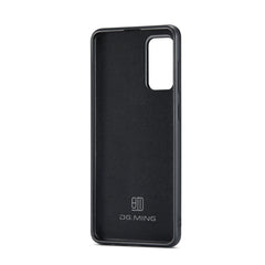 DG.MING M1 Series 3-Fold Multi Card Wallet  Back Cover Shockproof Case with Holder Function, For Samsung Galaxy S20