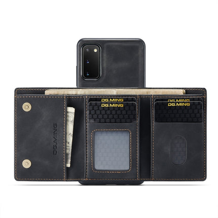DG.MING M1 Series 3-Fold Multi Card Wallet  Back Cover Shockproof Case with Holder Function