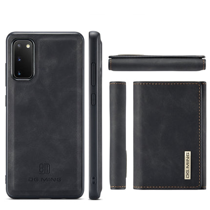 DG.MING M1 Series 3-Fold Multi Card Wallet  Back Cover Shockproof Case with Holder Function