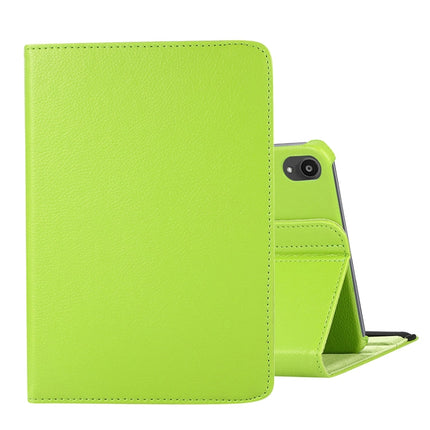 360 Degree Rotation Litchi Texture Flip Leather Case with Holder, For iPad mini 6 / mini 2024