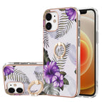For iPhone 12 mini / Purple Flower