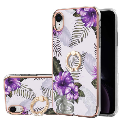 Electroplating Pattern IMD TPU Shockproof Case with Rhinestone Ring Holder, For iPhone 11 Pro, For iPhone 11 Pro Max, For iPhone X / XS, For iPhone XR