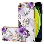 For iPhone SE 2022 / SE 2020 / 8 / 7 / Purple Flower