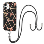 For iPhone 12 mini / Black Flower