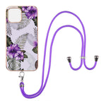 For iPhone 13 Pro Max / Purple Flower