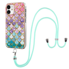 Electroplating Pattern IMD TPU Shockproof Case with Neck Lanyard, For iPhone 12 mini, For iPhone 12 / 12 Pro, For iPhone 12 Pro Max, For iPhone 11