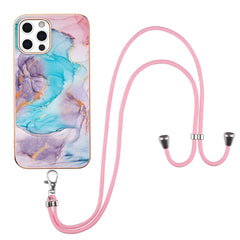 Electroplating Pattern IMD TPU Shockproof Case with Neck Lanyard, For iPhone 12 mini, For iPhone 12 / 12 Pro, For iPhone 12 Pro Max, For iPhone 11