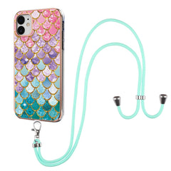 Electroplating Pattern IMD TPU Shockproof Case with Neck Lanyard, For iPhone 12 mini, For iPhone 12 / 12 Pro, For iPhone 12 Pro Max, For iPhone 11