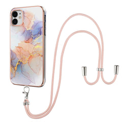 Electroplating Pattern IMD TPU Shockproof Case with Neck Lanyard, For iPhone 12 mini, For iPhone 12 / 12 Pro, For iPhone 12 Pro Max, For iPhone 11