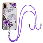 For iPhone XS / X / Purple Flower