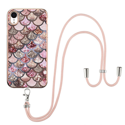 Electroplating Pattern IMD TPU Shockproof Case with Neck Lanyard, For iPhone 11 Pro, For iPhone 11 Pro Max, For iPhone XS / X, For iPhone XR