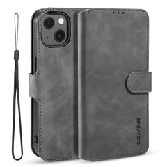 DG.MING Retro Oil Side Horizontal Flip Leather Case with Holder & Card Slots & Wallet, For iPhone 13 mini, For iPhone 13, For iPhone 13 Pro, For iPhone 13 Pro Max