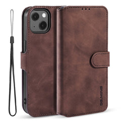 DG.MING Retro Oil Side Horizontal Flip Leather Case with Holder & Card Slots & Wallet, For iPhone 13 mini, For iPhone 13, For iPhone 13 Pro, For iPhone 13 Pro Max