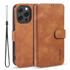 DG.MING Retro Oil Side Horizontal Flip Leather Case with Holder & Card Slots & Wallet, For iPhone 13 mini, For iPhone 13, For iPhone 13 Pro, For iPhone 13 Pro Max