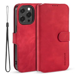 DG.MING Retro Oil Side Horizontal Flip Leather Case with Holder & Card Slots & Wallet, For iPhone 13 mini, For iPhone 13, For iPhone 13 Pro, For iPhone 13 Pro Max