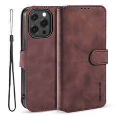 DG.MING Retro Oil Side Horizontal Flip Leather Case with Holder & Card Slots & Wallet, For iPhone 13 mini, For iPhone 13, For iPhone 13 Pro, For iPhone 13 Pro Max