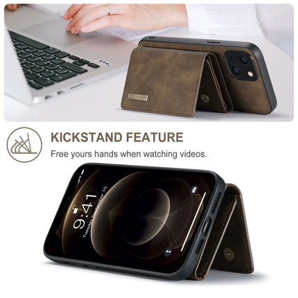 DG.MING M1 Series 3-Fold Multi Card Wallet + Magnetic Shockproof Case with Holder Function