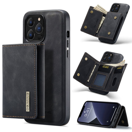 DG.MING M1 Series 3-Fold Multi Card Wallet + Magnetic Shockproof Case with Holder Function