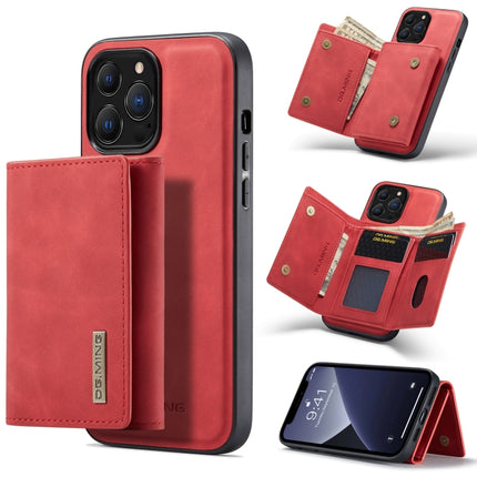 DG.MING M1 Series 3-Fold Multi Card Wallet + Magnetic Shockproof Case with Holder Function