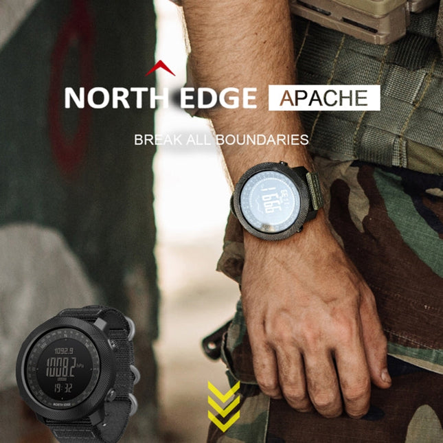 NORTH EDGE Multi-function Waterproof Outdoor Sports Electronic Smart Watch, Support Humidity Measurement / Weather Forecast / Speed Measurement